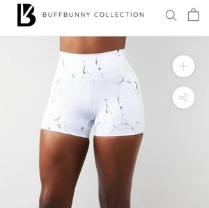 White Marble Limitless Short workout shorts